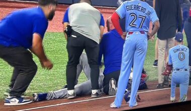 Sad stuff … Amaya goes down