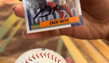 We got Zach Neto’s autograph!