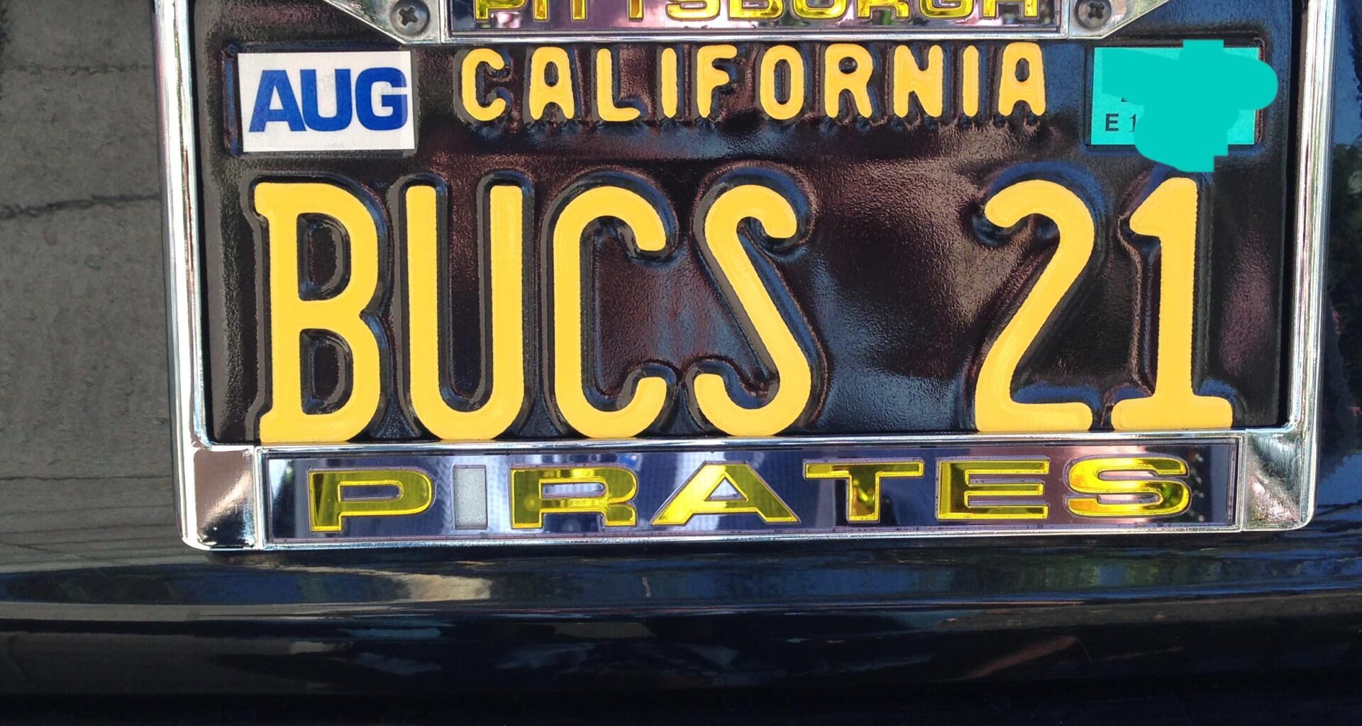 Saw the California Yinzer license plate…here’s mine