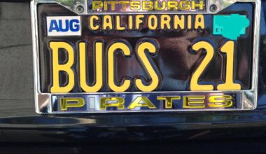 Saw the California Yinzer license plate…here’s mine