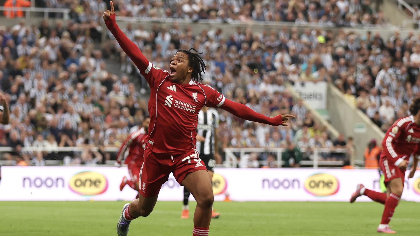 Rio Ngumoha's 100th-minute goal gives Liverpool thrilling 3-2 win at Newcastle