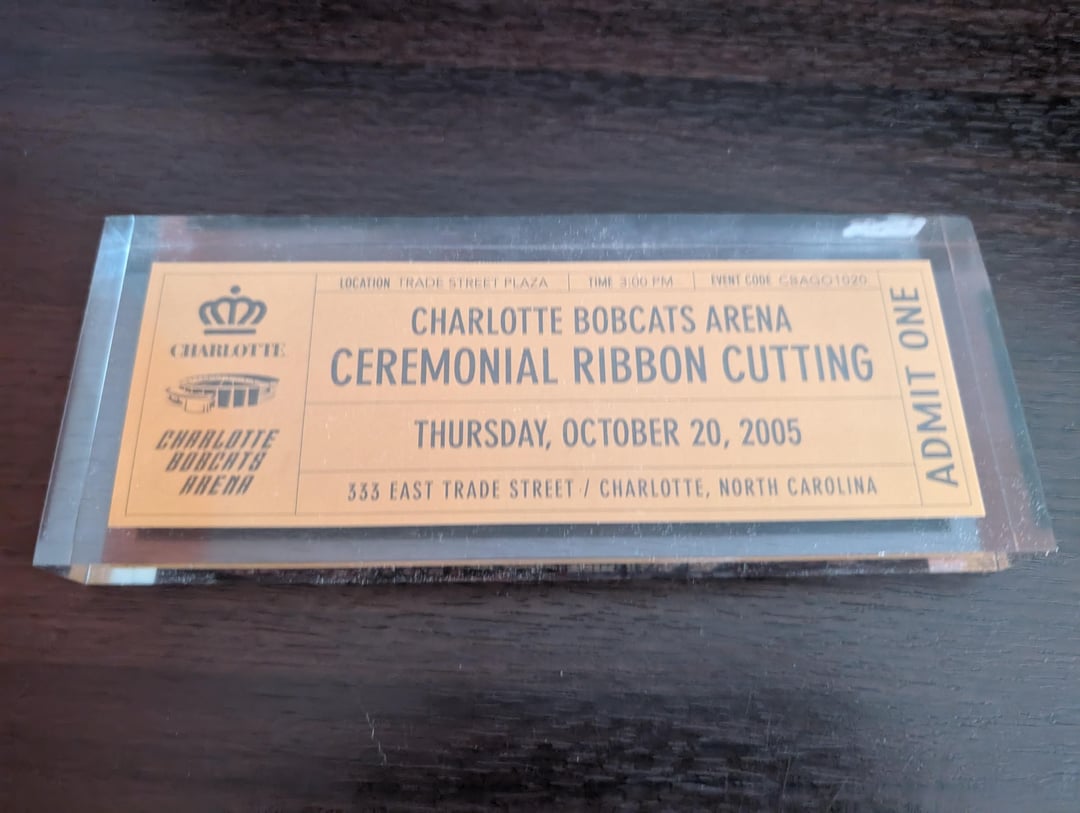 Found an interesting piece of Hornets (technically Bobcats) merch this weekend!