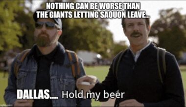 Joys of being a Cowboys fan..