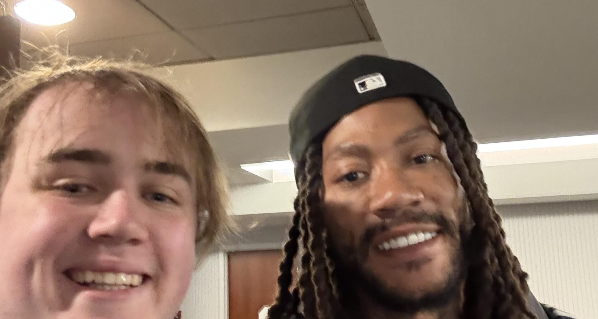 Throwback to meeting Derrick Rose at the White Sox home opener