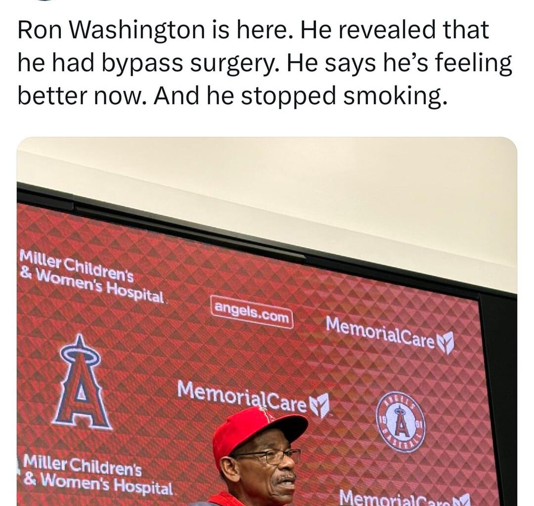 Ron Washington had bypass surgery and wants to manage Angels next season