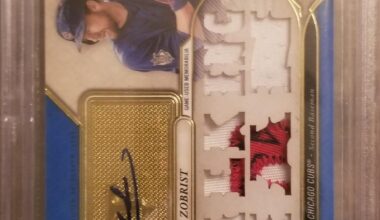 Ben Zobrist Cubs autos are hard to find! Would love to find a triple threads card like this or a 1/1 auto to add to my PC!