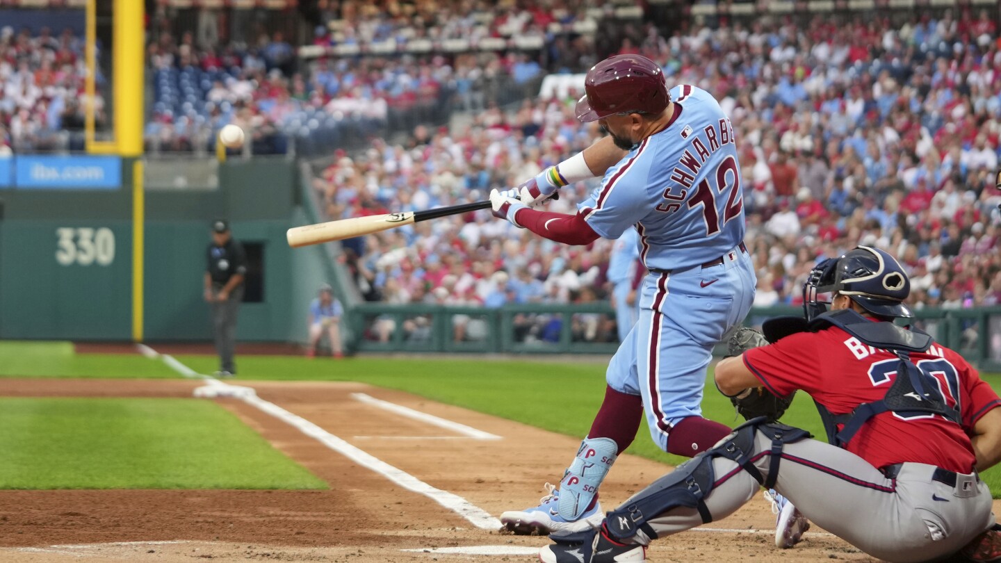 Kyle Schwarber has 21st 4-homer game in MLB, drives in Phillies-record 9 runs
