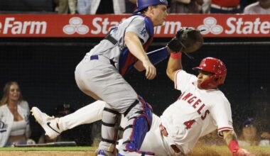 Welcome to second place: Tumbling Dodgers are swept by the Angels