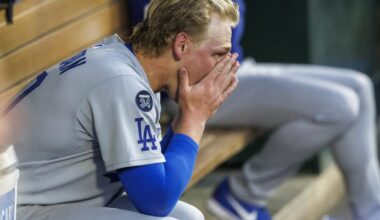 Walk-off loss to Angels puts Dodgers in first-place tie in NL West
