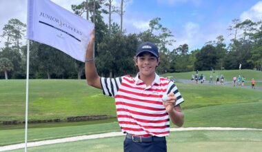 Watch: Charlie Woods aces TPC Sawgrass' third hole during AJGA Junior Players