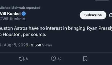 No interest in Pressly