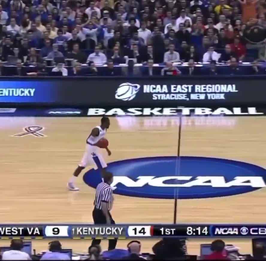 John Wall crosses up Joe Mazzulla and hits a 3 in his face, then blocks him on the other end