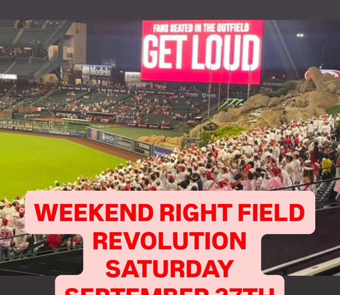 Right Field Revolution - Sep 27th vs the Astros