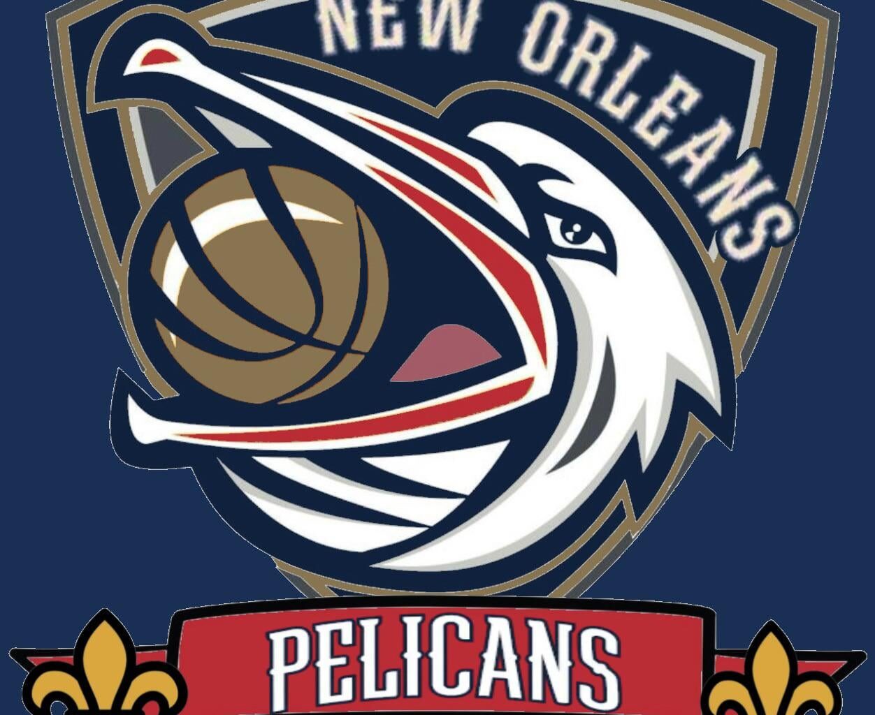 Gave The New Orleans Pelicans Logo A Redesign The Pelican Is Now In A Different Form (Rate 1-10)