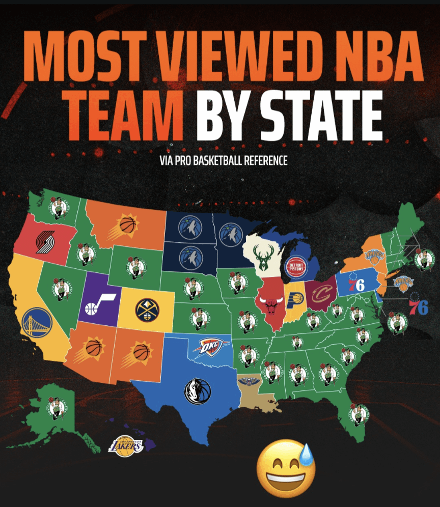 Pelicans most viewed team in the state (according to Pro Basketball reference)