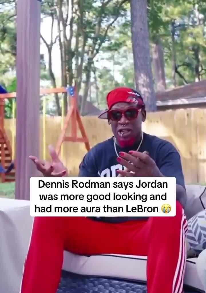 Dennis Rodman on the GOAT debate: “Michael Jordan & LeBron at their prime: Michael Jordan was too sexy; when he had the bald head. LeBron’s like goddamn fucking dump truck.”