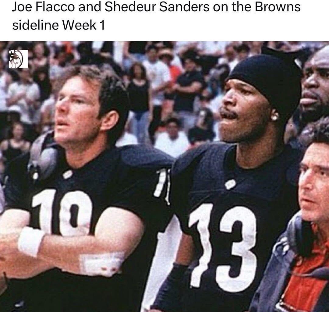 The Browns QB situation is basically the plot of Any Given Sunday