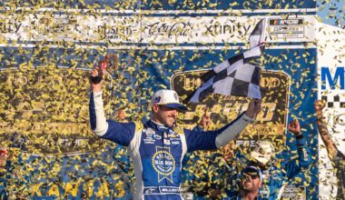 Elliott Surges as Hamlin Collides with Wallace