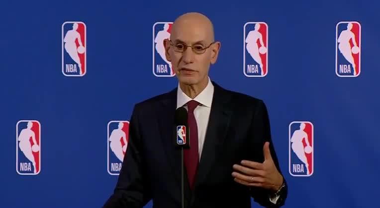 Adam Silver says fans who can’t afford streaming services to watch NBA games can still watch free highlights, calling the NBA a “highlight sport.”