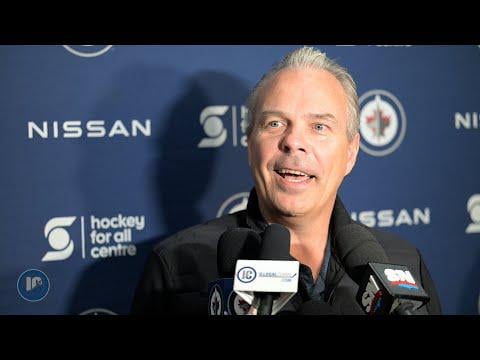 Jets GM Kevin Cheveldayoff media availability on day 1 of training camp