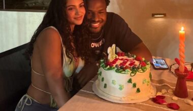Bronny James celebrating his girlfriend’s birthday 🎂