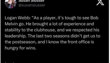 Logan Webb on Bob Melvin’s dismissal