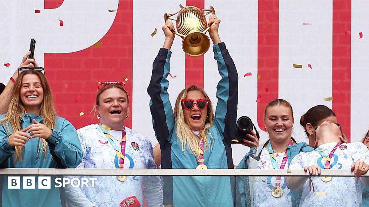 Women's Rugby World Cup LIVE: England celebrate victory with Champions Party
