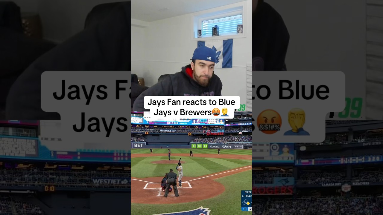 Bullpen🤮 #mlb#bluejays#brewers#torontobluejays#milwaukeebrewers#mlbbaseball#reaction#baseball#rage