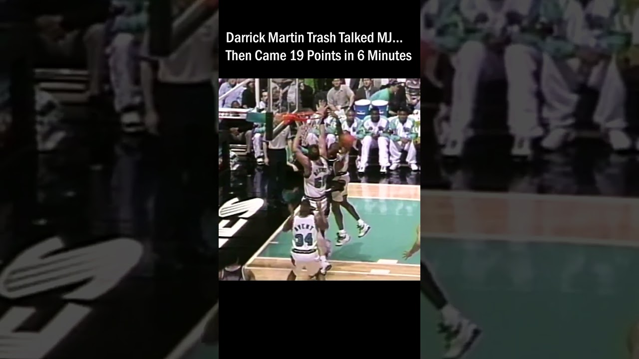 Darrick Martin Trash Talked MJ    Then Came 19 Points in 6 Minutes #nba #basketball #michaeljordan