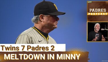 PADRES POSTCAST: Fernando TATIS JR. LEAVES HURT, San Diego PADRES DROP FINALE 7-2 @ Minnesota Twins