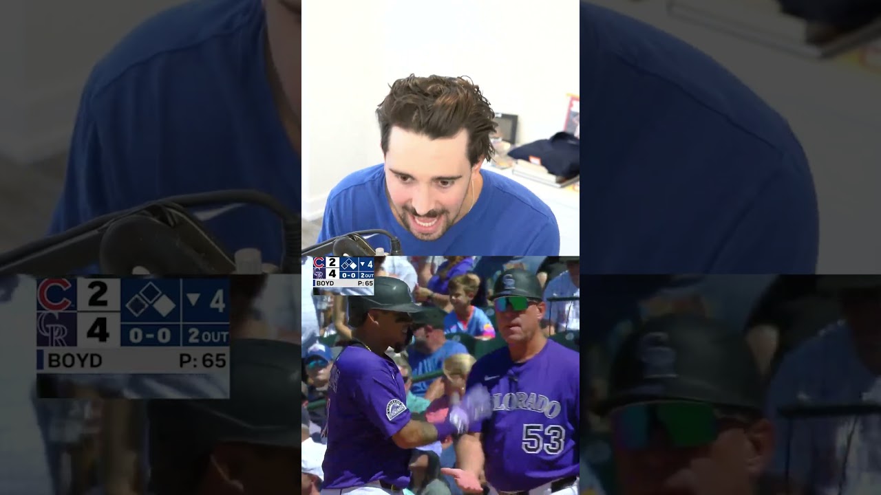 Cubs Fan Reacts to Rockies WALK-OFF!