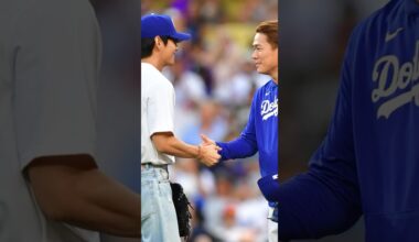 #BTSArmy V throws first pitch at Dodger Stadium #Dodgers #MLB