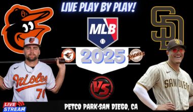 Baltimore Orioles vs San Diego Padres  ⚾🔥 Live MLB Play-by-play Watch!