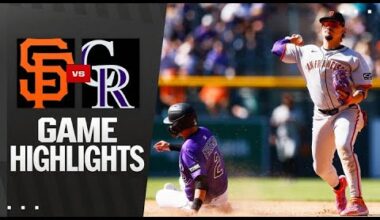 Giants vs. Rockies Game Highlights (9/1/25) | MLB Highlights