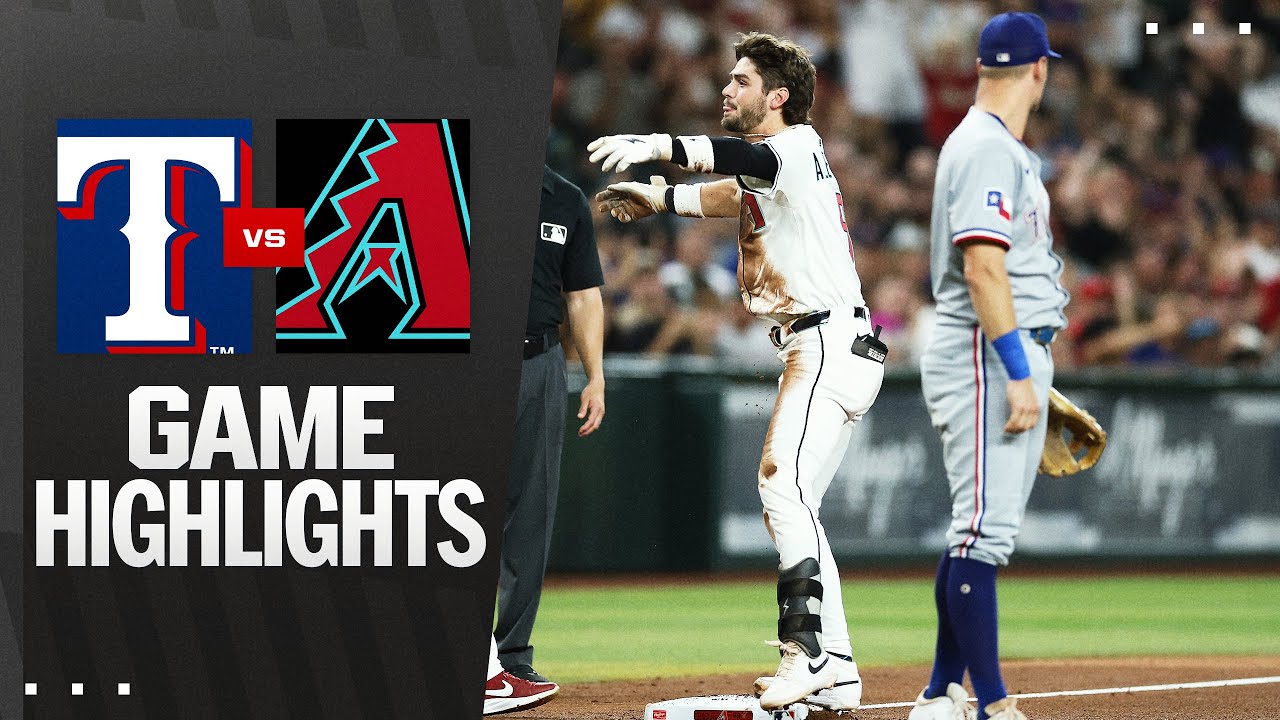 Ranger vs. D-backs Game Highlights (9/1/25) | MLB Highlights