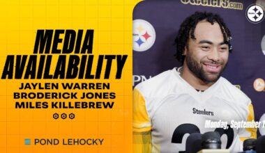 Warren, Jones, Killebrew Media Availability (Sept. 1) | Pittsburgh Steelers