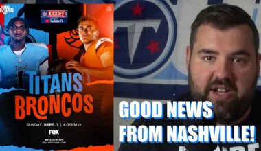 Tennessee Titans fan immediate reaction to GREAT NEWS from Titans week 1 practice!