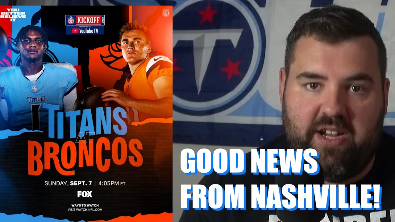Tennessee Titans fan immediate reaction to GREAT NEWS from Titans week 1 practice!