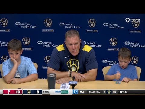 Pat Murphy sounds off after getting ejected as Milwaukee Brewers lose to Philadelphia Phillies 10-8