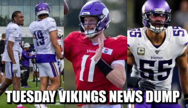 Minnesota Vikings News Dump (9.2.2025) | Thielen Back at Practice, Wentz First Look, Barr Retired