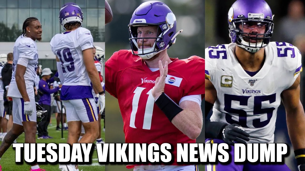Minnesota Vikings News Dump (9.2.2025) | Thielen Back at Practice, Wentz First Look, Barr Retired