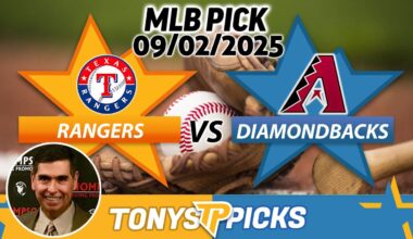 Texas Rangers vs Arizona Diamondbacks Pick 9/2/25 MLB Pick Prediction