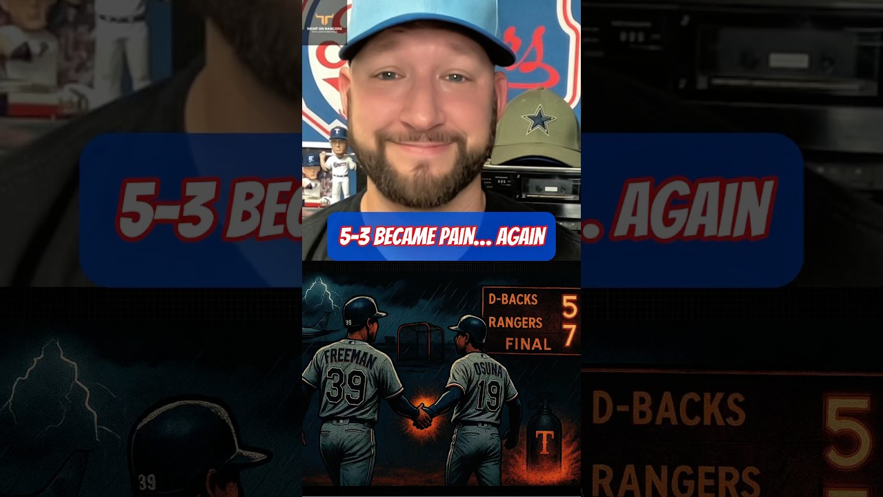5–3 to 7–5. Again. Shades of Game 1. Freeman ties, Osuna daggers, Duran finishes... #texasrangers