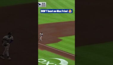 Max Fried showing why he's a 3x Gold Glove Award winner 🤩