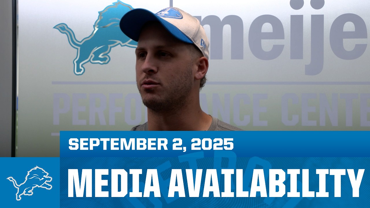 Detroit Lions players meet with the media | September 2, 2025