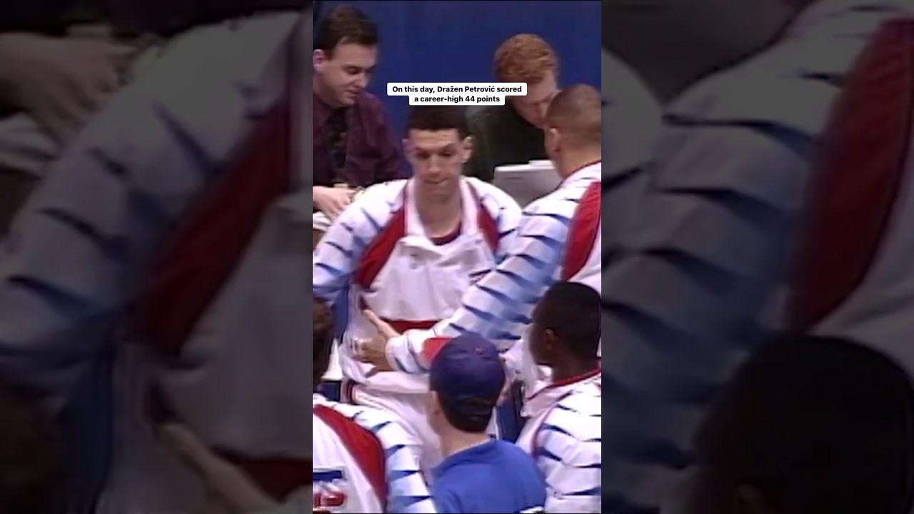 🔥Dražen Petrović🔥(Slavic Larry Bird) 44 pts VS Houston Rockets 1993🏀🔥🇭🇷