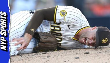 Padres All-Star Jason Adam carted off field with season-ending injury in crushing scene