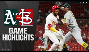 A's vs. Cardinals Game Highlights (9/2/25) | MLB Highlights
