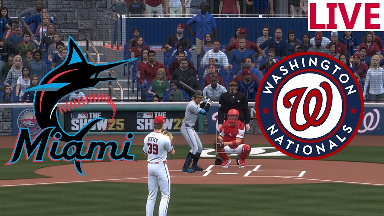 🔴LIVE 🔴Miami Marlins VS Washington Nationals / September 02/  /MLB THE SHOW 25