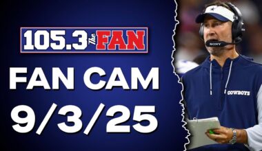 Cowboys Kick Off Season Tomorrow Night; Rangers’ Win Streak Ended by Diamondbacks | Fan Cam 9/3/25